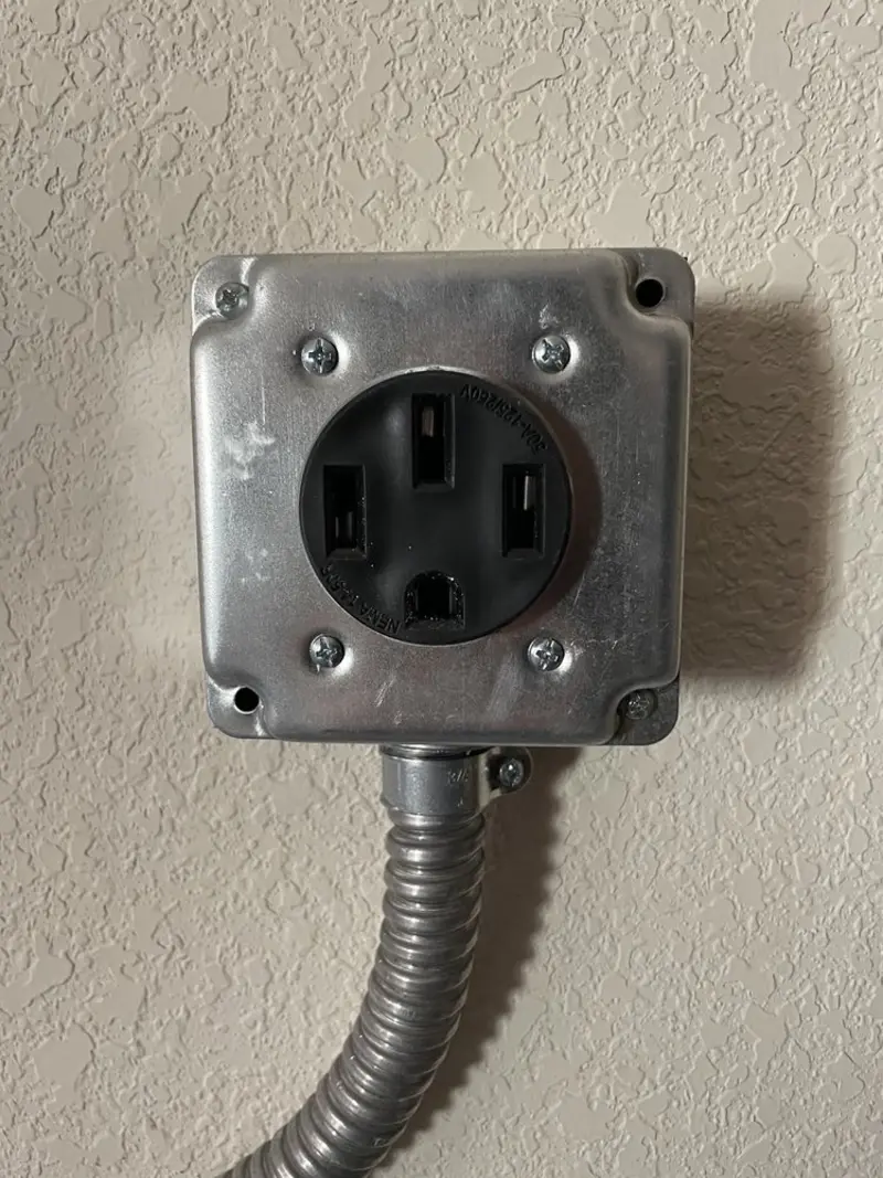 NEMA 14-50 outlet installed for Electrical Panel Upgrade in French Valley